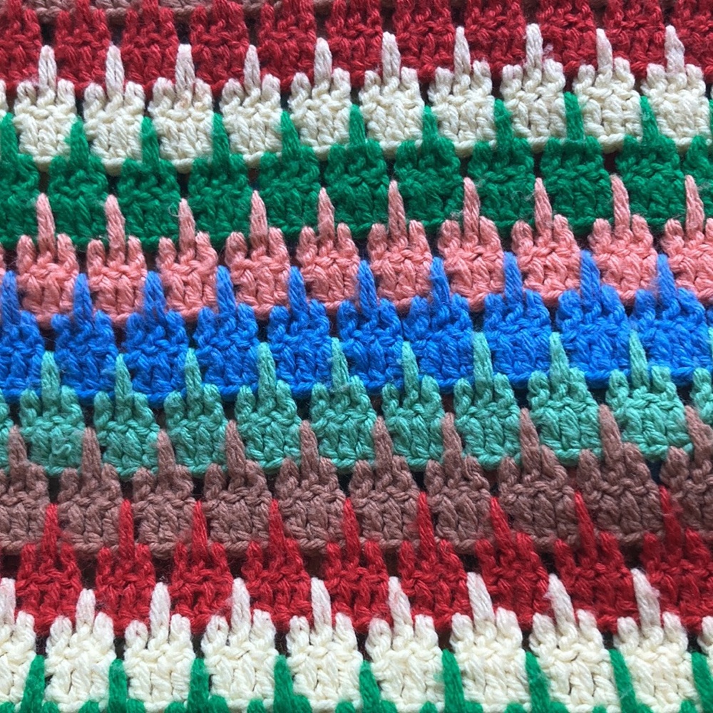 Colorful afghan
